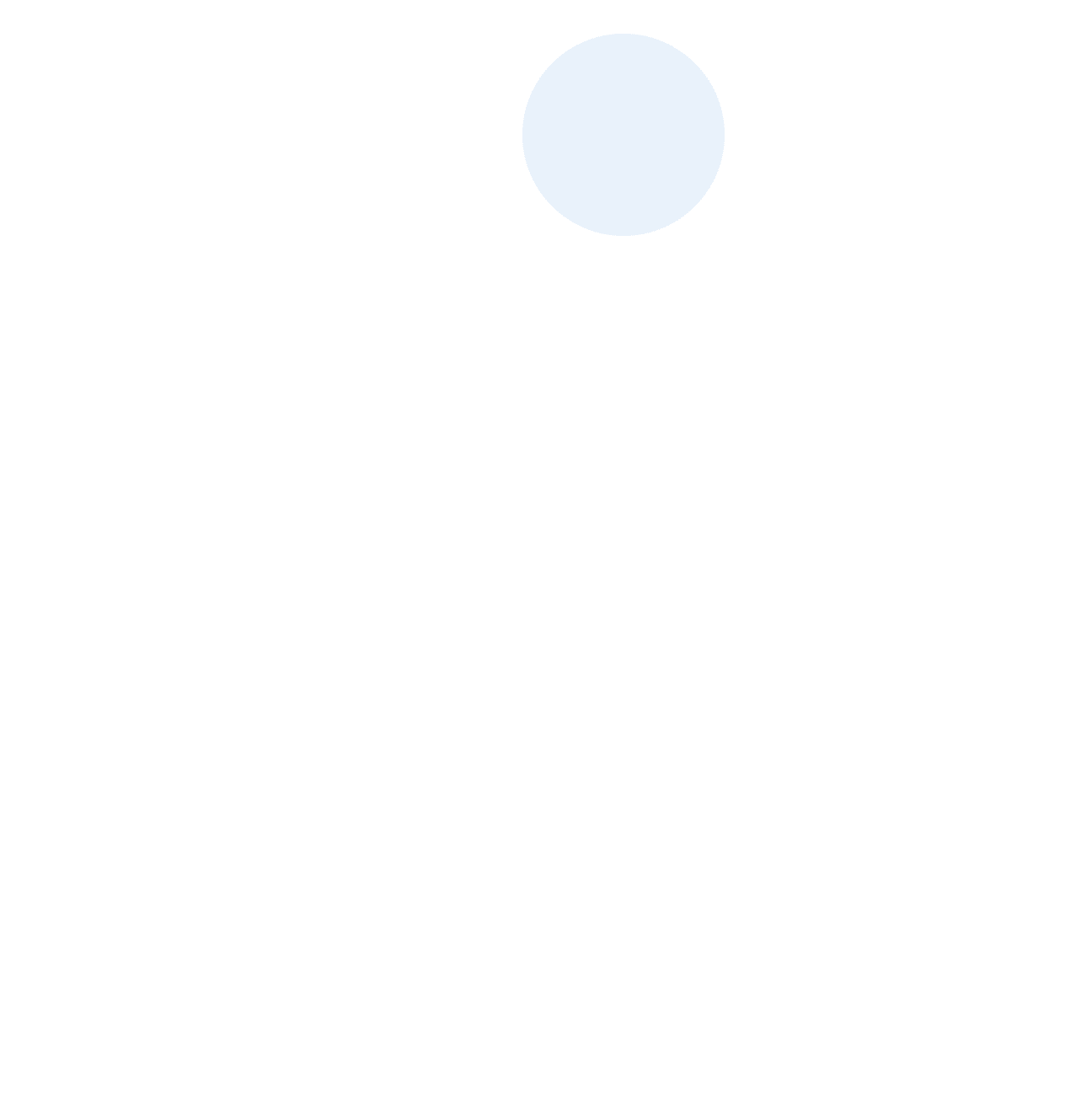 Grijsblauwe grote cirkel